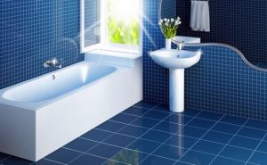 Blue Bathroom Floor Tiles