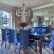 Home Blue Dining Room Interesting On Home With Regard To Royal Chairs Traditional 20 Blue Dining Room