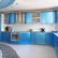 Blue Kitchen Designs Beautiful On In Modern Cabinets Pictures Design Ideas 5