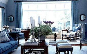 Blue Living Rooms Interior Design
