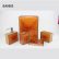 Brown And Orange Bathroom Accessories Perfect On Intended For Burnt Home Crush Pinterest 2