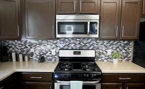 Brown Painted Kitchen Cabinets