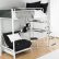 Bunk Bed With Desk Stunning On Bedroom Regarding Single Recous 2