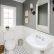 Chair Rail Bathroom Remarkable On Regarding Gray And White Parisian I WILL Do This In Our Master 4