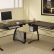 Computer Desk Home Office Modern On Pertaining To For Black With 1