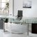Contemporary Glass Office Desk Incredible On Pertaining To FKS HD ED024 Modern Top Furniture Finds 1