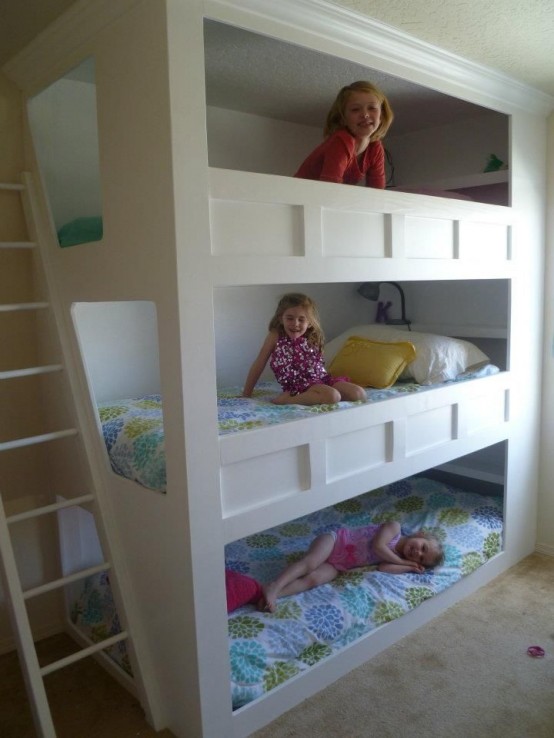  Cool Bunk Bed For Girls Imposing On Bedroom Within 31 And Practical Beds More Than Two Kids DigsDigs 29 Cool Bunk Bed For Girls
