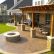 Home Covered Stamped Concrete Patio Brilliant On Home Pertaining To Cover And Cedar Pergola With Fire Pit 0 Covered Stamped Concrete Patio