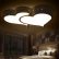 Creative Bedroom Lighting Brilliant On With Heart Shaped LED Ceiling Light Romantic Lights 5
