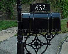 Custom Metal Mailbox Post
