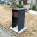 Custom Metal Mailbox Post Unique On Other Within Modern With Image Of Mailboxes 3