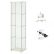 Detolf Glass Door Cabinet Lighting Stunning On Other For Amazon Com Ikea Curio Display White Lockable 1