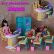 Diy Barbie Doll Furniture Fine On And Free Shipping Classroom Chairs Blackboard Gift Set 4