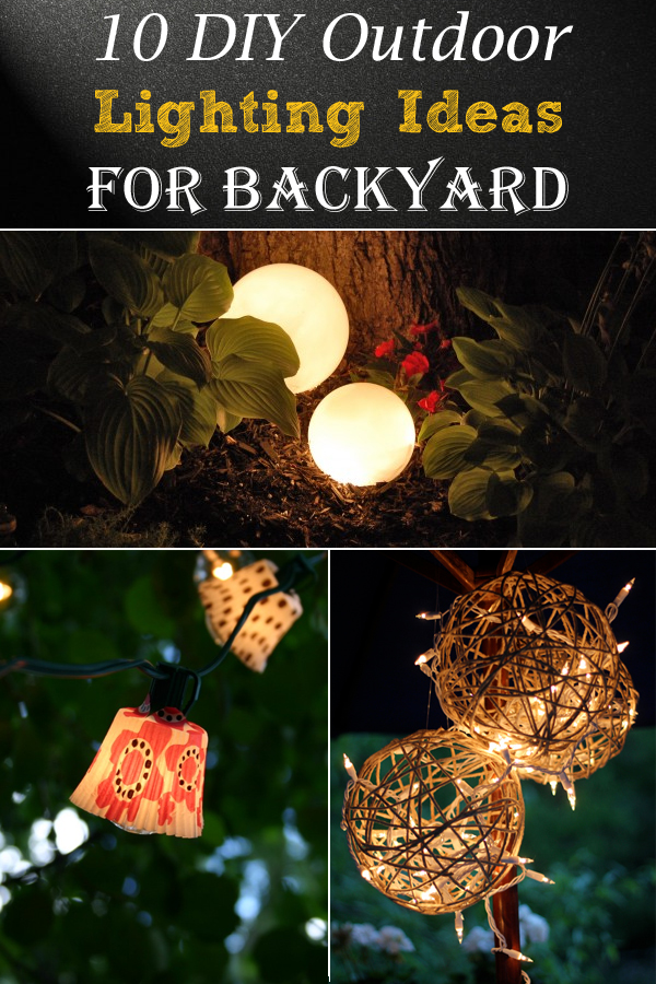 Other Diy Garden Lighting Ideas Imposing On Other For 10 DIY Outdoor Backyard Jpg 25 Diy Garden Lighting Ideas