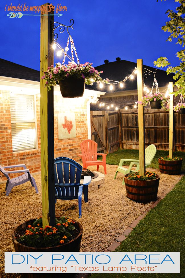 Home Diy Patio Ideas Pinterest Perfect On Home Throughout DIY Area With Texas Lamp Posts Backyard And Planters 11 Diy Patio Ideas Pinterest