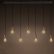 Edison Bulb Lighting Wonderful On Interior 7 Light Linear LED Mulit Pendant In Style 5