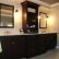 Elegant Black Wooden Bathroom Cabinet Brilliant On And Cabinets Medium Size Of 2