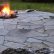 Flagstone Patio With Fire Pit Astonishing On Other Regarding Indian Run Landscaping Natural 2