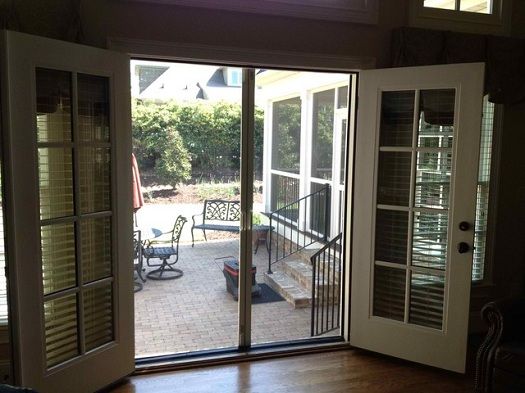Home French Patio Doors With Screens Imposing On Home For Cool Weather Protection 0 French Patio Doors With Screens
