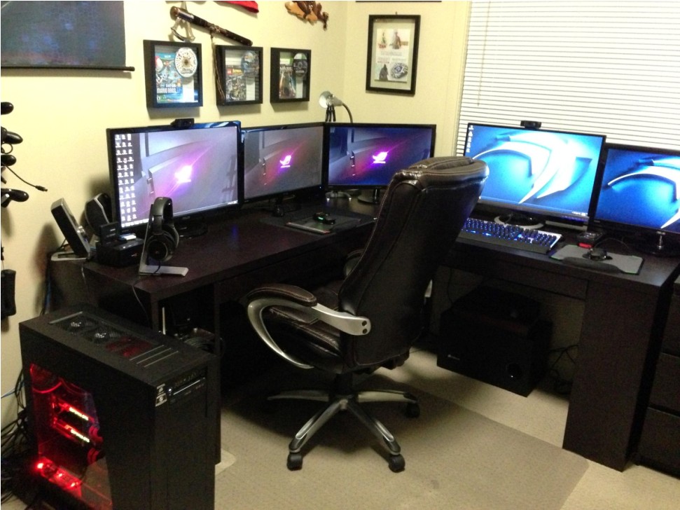 Home Home Office Gaming Computer Modest On Pertaining To Desks Setup Design Ideas 9 Home Office Gaming Computer