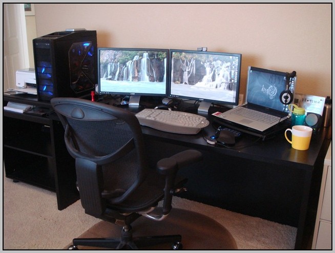Home Home Office Gaming Computer Wonderful On With Regard To Stylish PC Desk Setup Latest Small Design Ideas 5 Home Office Gaming Computer