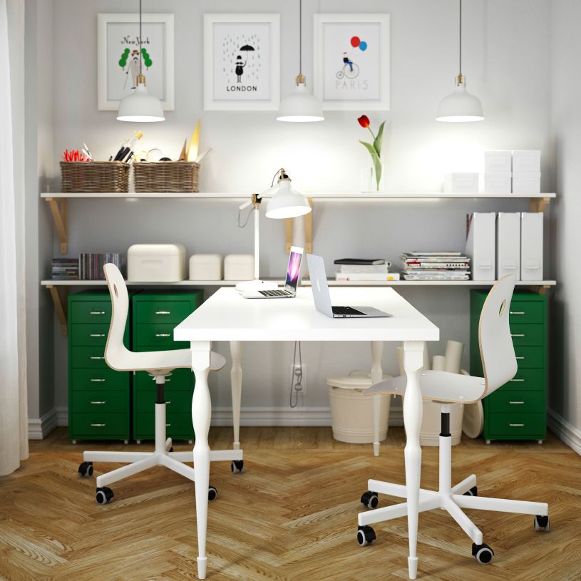 Office Home Office Setup Space Modern On Regarding A White With LINNMON Table For Two VÅGSBERG 29 Home Office Home Office Setup Office Space