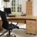 Home Office Workstation Desk Modern On In Computer Furniture Desks Wood Wheel 1