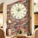 Interior Home Officevintage Office Decor Rustic Creative On Interior Pertaining To Large Wall Clock Flower Vintage Design Cafe Bar 20 Home Officevintage Office Decor Rustic
