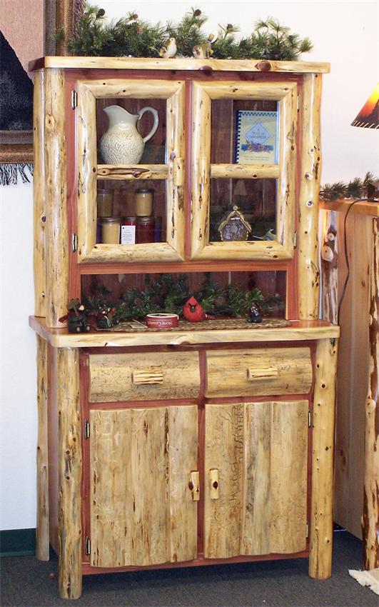 Other Hutch Kitchen Furniture Astonishing On Other Within Amish Rustic Cedar Log 5 Hutch Kitchen Furniture