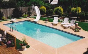 Inground Pools With Diving Board And Slide