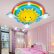 Kids Room Cute Bedroom Lighting Lovely On Pertaining To Rainbow Sun Clouds LED Ceiling Light Cartoon 2
