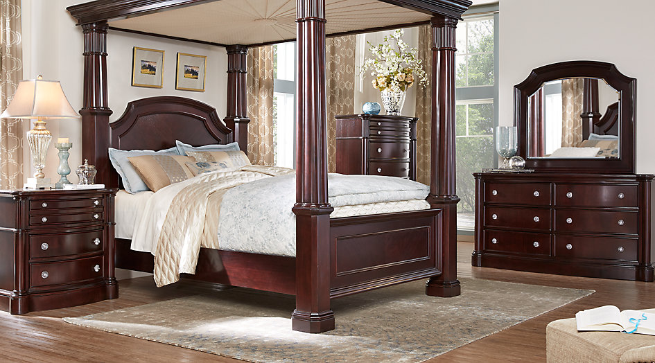 Bedroom King Canopy Bedroom Sets Fresh On Intended For Dumont Cherry 6 Pc Dark Wood 0 King Canopy Bedroom Sets