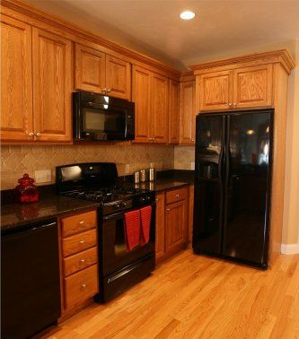 Kitchen Kitchen Color Ideas With Oak Cabinets And Black Appliances Interesting On In KHABARS 0 Kitchen Color Ideas With Oak Cabinets And Black Appliances