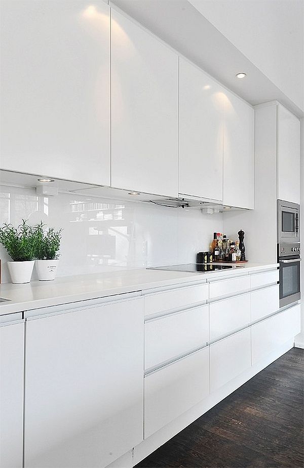 Kitchen Kitchen Modern White Stylish On For Black Contemporary Loft In Stockholm Sweden 0 Kitchen Modern White
