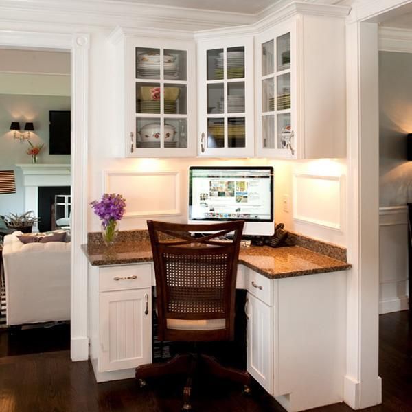 Kitchen Kitchen Office Nook Fine On Within Space Saving Built In Furniture Corners Personalizing 19 Kitchen Office Nook