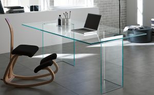 Large Glass Office Desk