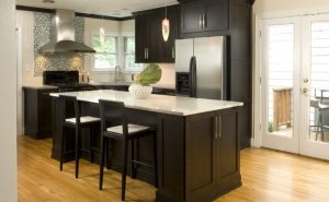 Light Hardwood Floors With Dark Cabinets