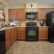 Maple Kitchen Cabinets With Black Appliances Stunning On Intended Interior Design Jenn 3