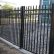 Home Metal Fence Gate Perfect On Home Pertaining To Aspen Style 3 Rail Steel Powder Coated Black 4 W X 5 H 19 Metal Fence Gate