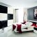 Bedroom Modern Bedroom Black And Red Nice On Captivating Small Design With Lovely White Side Table 25 Modern Bedroom Black And Red
