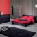 Modern Bedroom Black And Red Perfect On Regarding 2