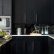 Kitchen Modern Black Kitchen Cabinets Modest On In 30 Best Design Ideas With 7 Modern Black Kitchen Cabinets