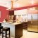  Modern Kitchen Wall Colors Stylish On In Dark Pink Color Ideas With Cabinet For Small 16 Modern Kitchen Wall Colors