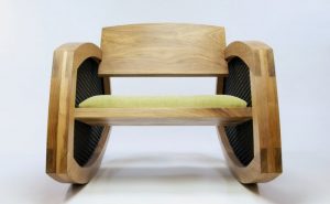 Modern Wooden Chair Front View