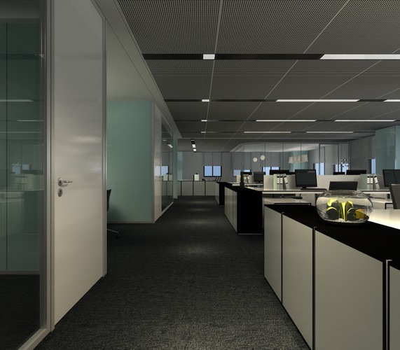  Office Hallway Innovative On With 3D Modern CGTrader 8 Office Hallway