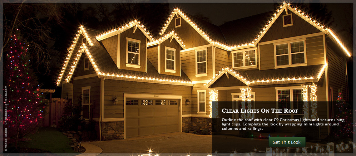 Home Outdoor Christmas Lights House Ideas Plain On Home For The Roof 5 Outdoor Christmas Lights House Ideas