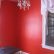Office Painting Office Walls Modern On In My Small Home Painted A Bright Red Color 13 Painting Office Walls