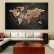 Office Painting Office Walls Perfect On Throughout Paintings For 1 Set Huge Black World Map 17 Painting Office Walls