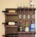 Pallet Wine Glass Rack Incredible On Furniture With Rustic Dark Cherry Stained Wall Mounted Shelves And 5