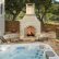 Home Patio Designs With Fire Pit And Hot Tub Marvelous On Home Intended For Custom Outdoor Fireplace Or Archadeck Living 23 Patio Designs With Fire Pit And Hot Tub